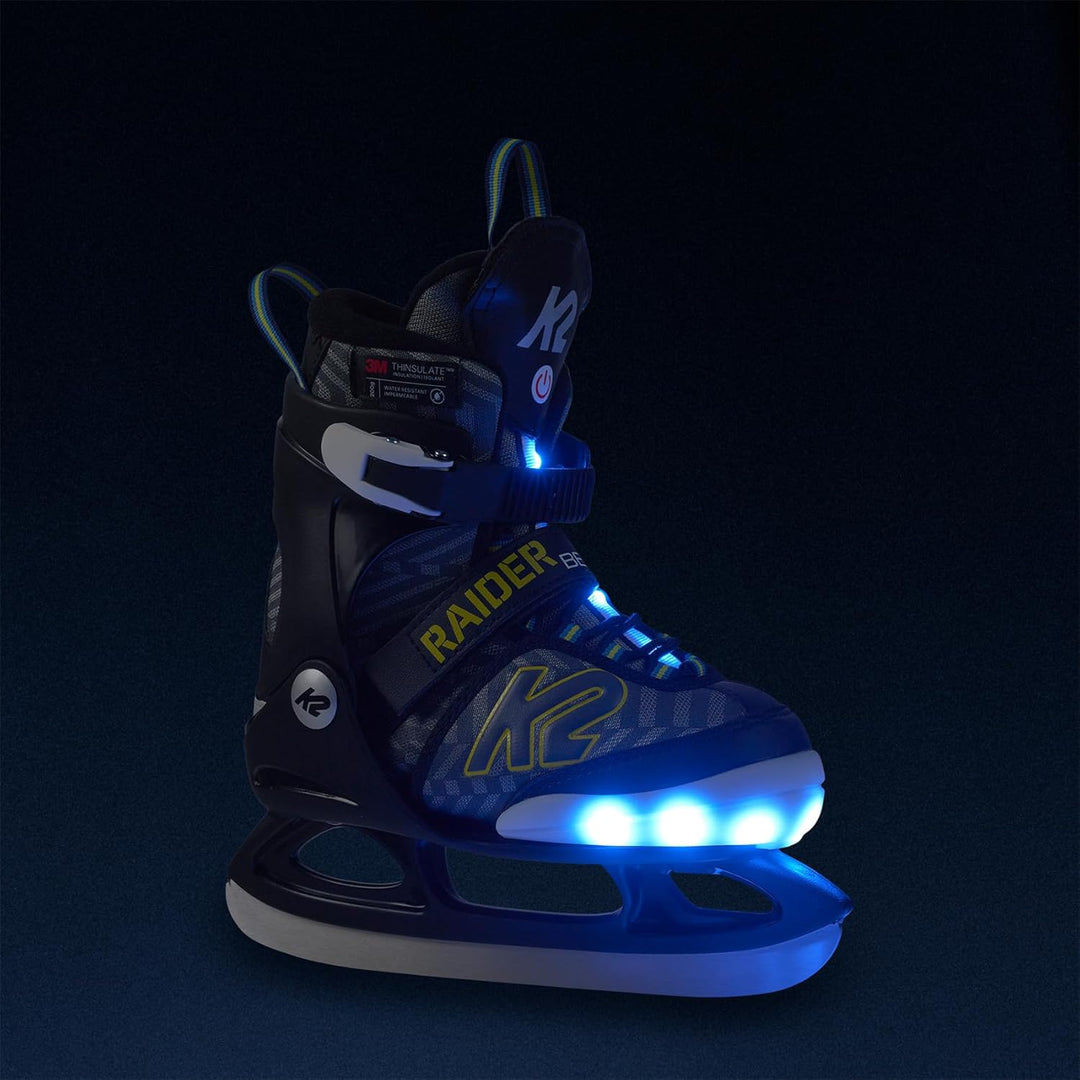 K2 Jungen Raider Beam Schlittschuhe L (EU: 35 - 40 / UK: 3 - 7 / cm: 22 - 25.5 black - anthracite, L