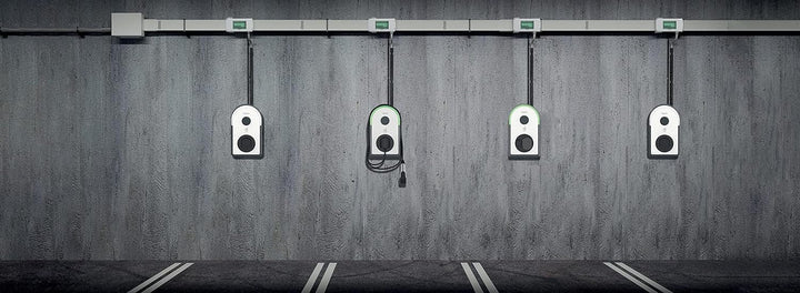 Schneider Electric -Wallbox 22 KW Evlink Pro AC, Ladesäule Elektroauto, T2 5m Kabel, EVB3S22NC0M T2