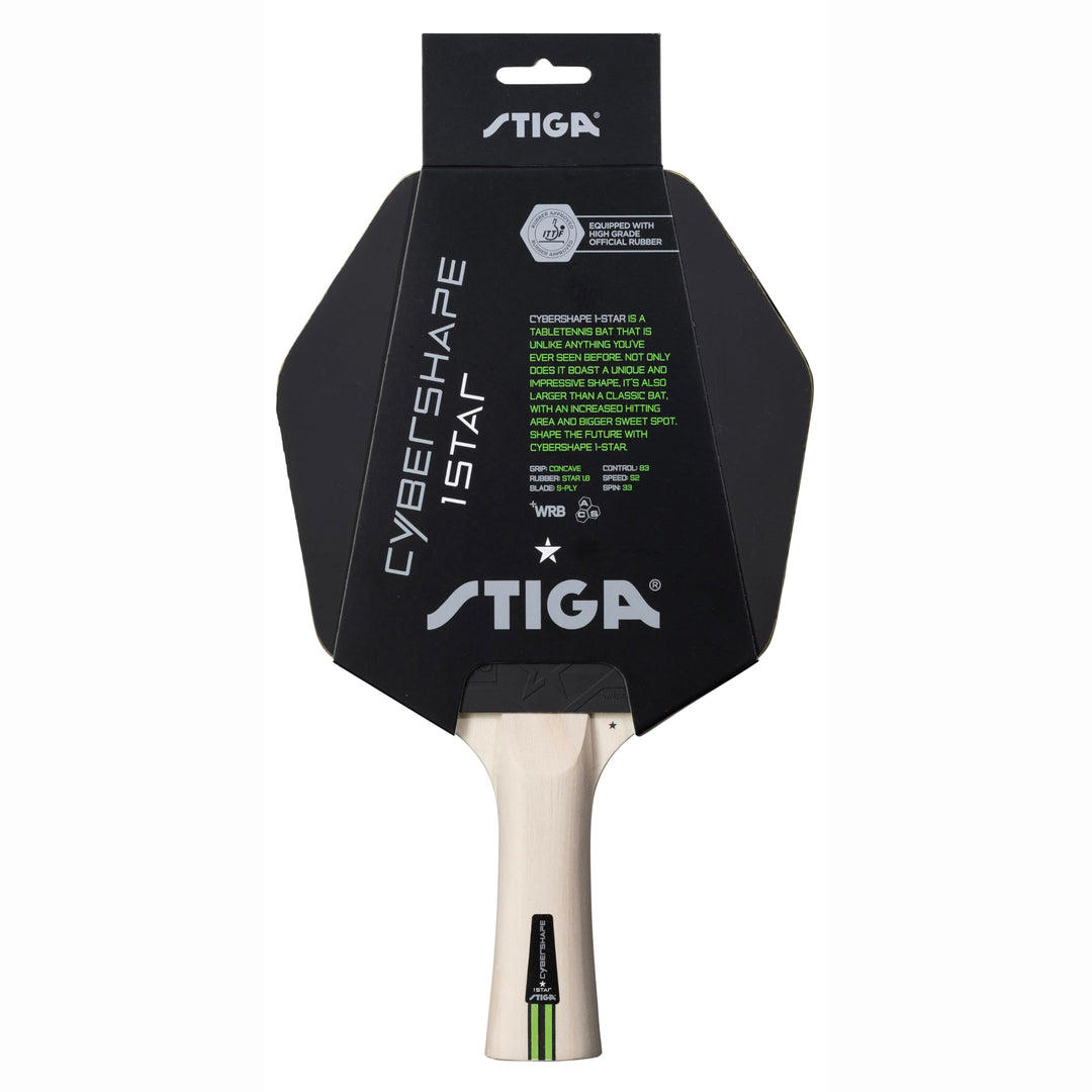 STIGA Tischtennisschläger Cybershape 1-Star - Optimaler Kontrolle und einzigartiger Form