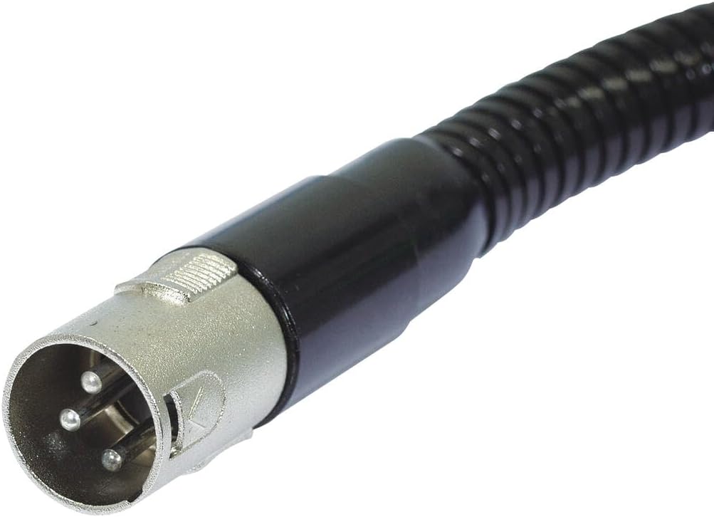 OMNITRONIC Gooseneck black XLR/XLR, 47cm