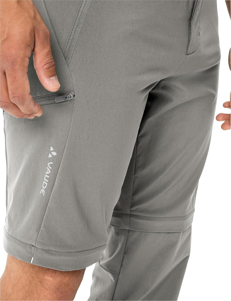 VAUDE Wanderhose Herren Farley Stretch Zip-Off Pants II, Wasserabweisende Herren Wanderhose Zip Off,