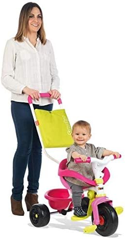 Smoby - Be Fun Komfort Dreirad (rosa) – für Babys und Kinder ab 10 Monaten - verstellbares Kinderdre