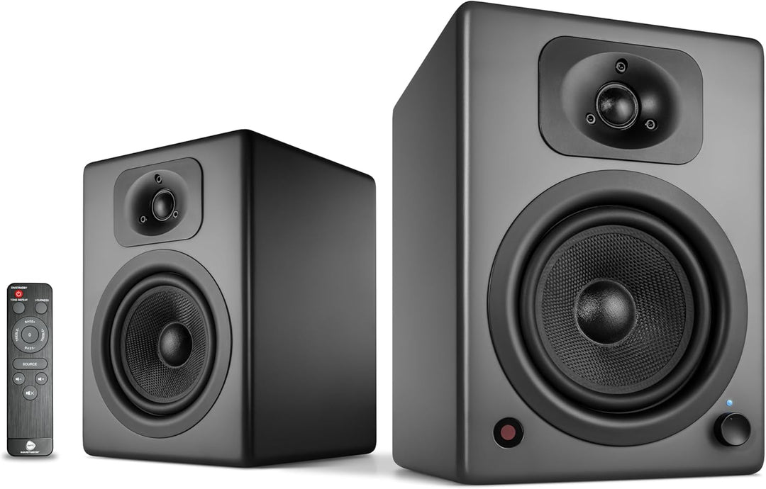 wavemaster TWO NEO stone gray – Regallautsprecher-System (60 Watt) mit Bluetooth-Streaming, digitale