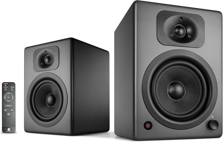 wavemaster TWO NEO stone gray – Regallautsprecher-System (60 Watt) mit Bluetooth-Streaming, digitale