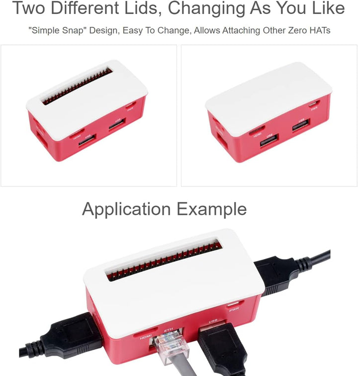 IBest Ethernet/USB HUB HAT B with Box for Raspberry Pi Zero/Zero W/2 W/Zero WH/2 WH,Ethernet USB HUB