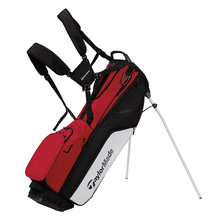 TaylorMade Golf Flextech Stand Bag Black/White/Red, Black/White/Red