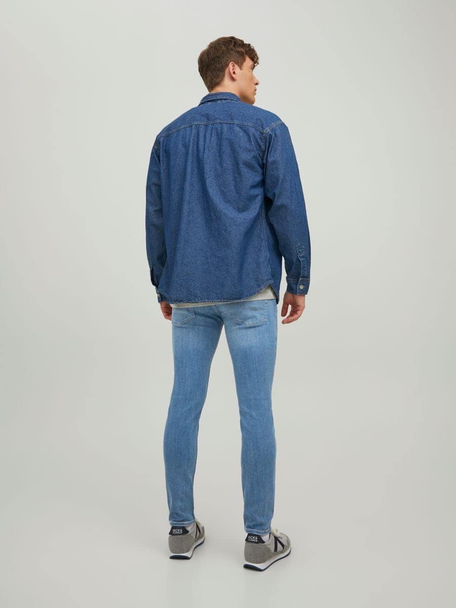 JACK & JONES Herren Jeans JJILIAM JJORIGINAL GE 314 - Skinny Fit - Blue Denim 29W / 30L Blue Denim,