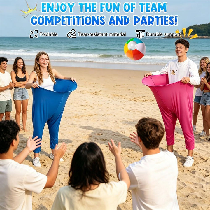2 Stück Granny Pants Yard Game, Granny Pants Spiel mit 10 Hüpfbällen und 2 Ballonpumpe, Lustige Ries