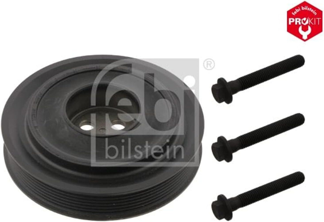febi bilstein 33679 Riemenscheibe (entkoppelt) für Kurbelwelle, mit Schrauben , 1 Stück