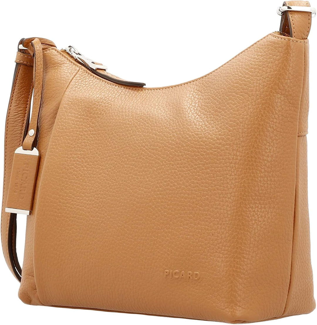 Picard Damen Schultertasche PURE aus Echtleder Mittel | mit Reissverschluss | Schultertasche | Allta