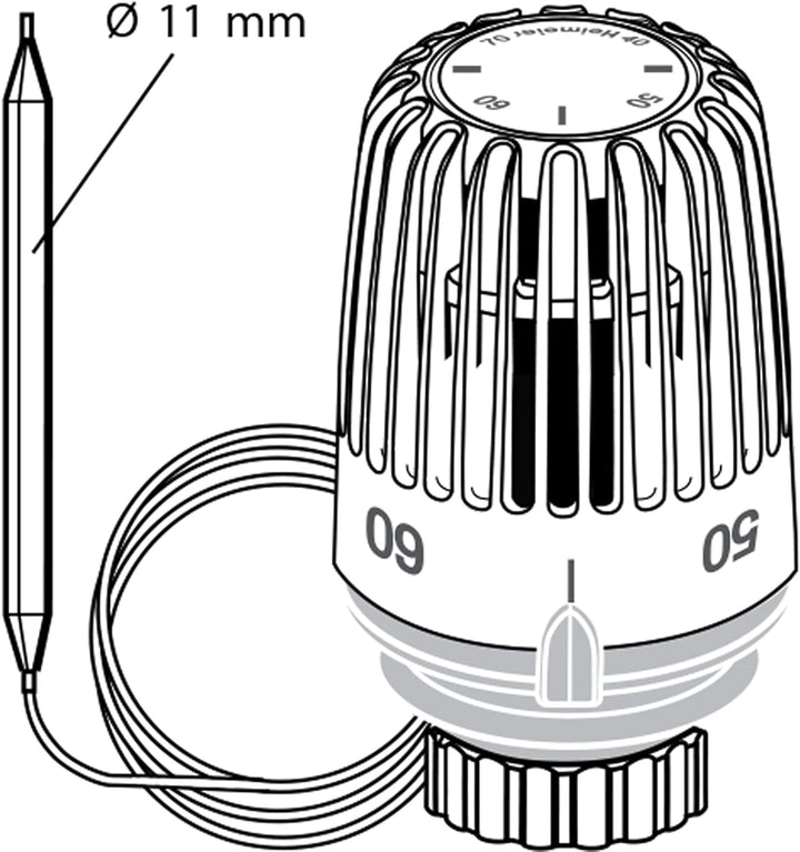 TA Heimeier Thermostat-Kopf ohne Zubehör 40-70 Grad celsiys, 6602-00.500