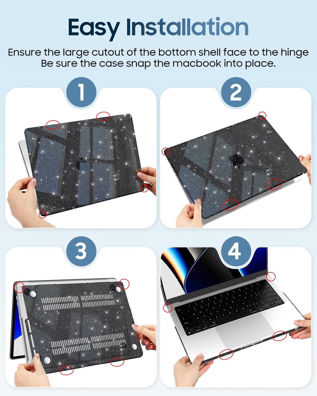 Fintie Hülle Kompatibel mit MacBook Pro 14 Zoll M5 M4 M3 M2 M1 Pro/Max (2025-2021) A3434 A3112 A3401