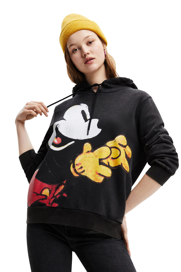 Desigual Damen Sweater S Schwarz, S Schwarz