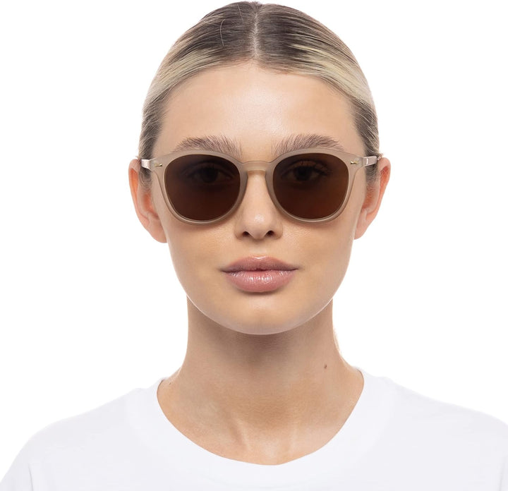 Le Specs BANDWAGON - Sonnenbrille für Damen und Herren Runde Rahmenform mit UV-Schutz Einheitsgrösse
