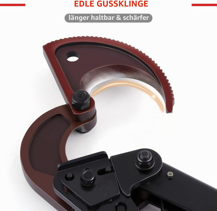 Flytuo Kabelschneider, verbesserte Klinge, robuster Kabelschneider für Aluminium-Kupferkabel und ele