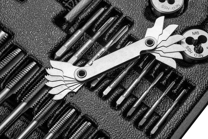 NEO TOOLS Schneideisen und Gewindebohrer, 31-er Set, 31-er Set