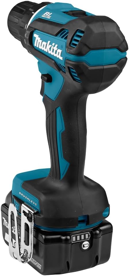Makita DDF485RTJ Akku-Bohrschrauber 18, 0V, Blau/Silber Single