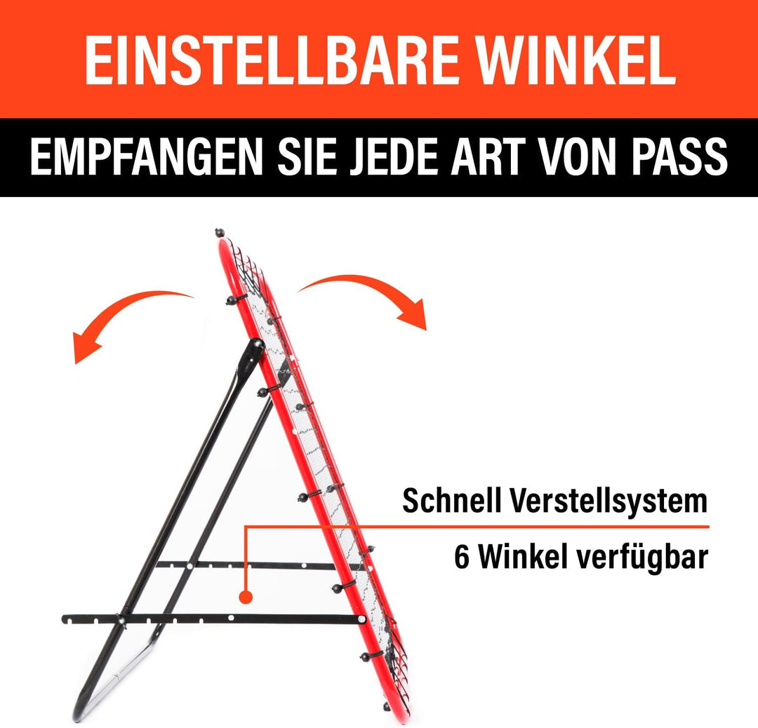 Rebounder für Fussball, 100 x 100 cm, Fussball Geschenke für alle Altersgruppen, Auch für Handball,