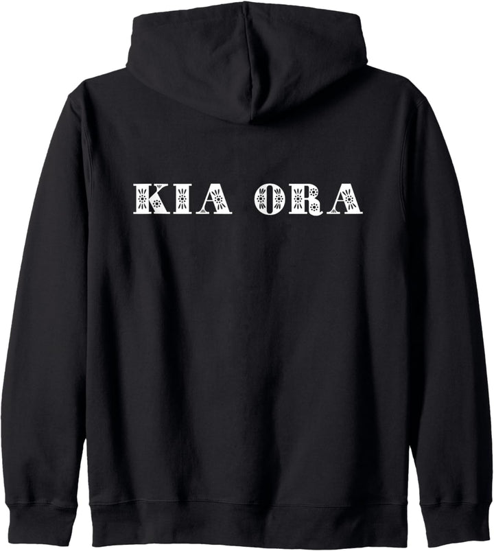 Kia Ora Maori Gruss Neuseeland Ureinwohner Neuseeländer Stolz Kapuzenjacke
