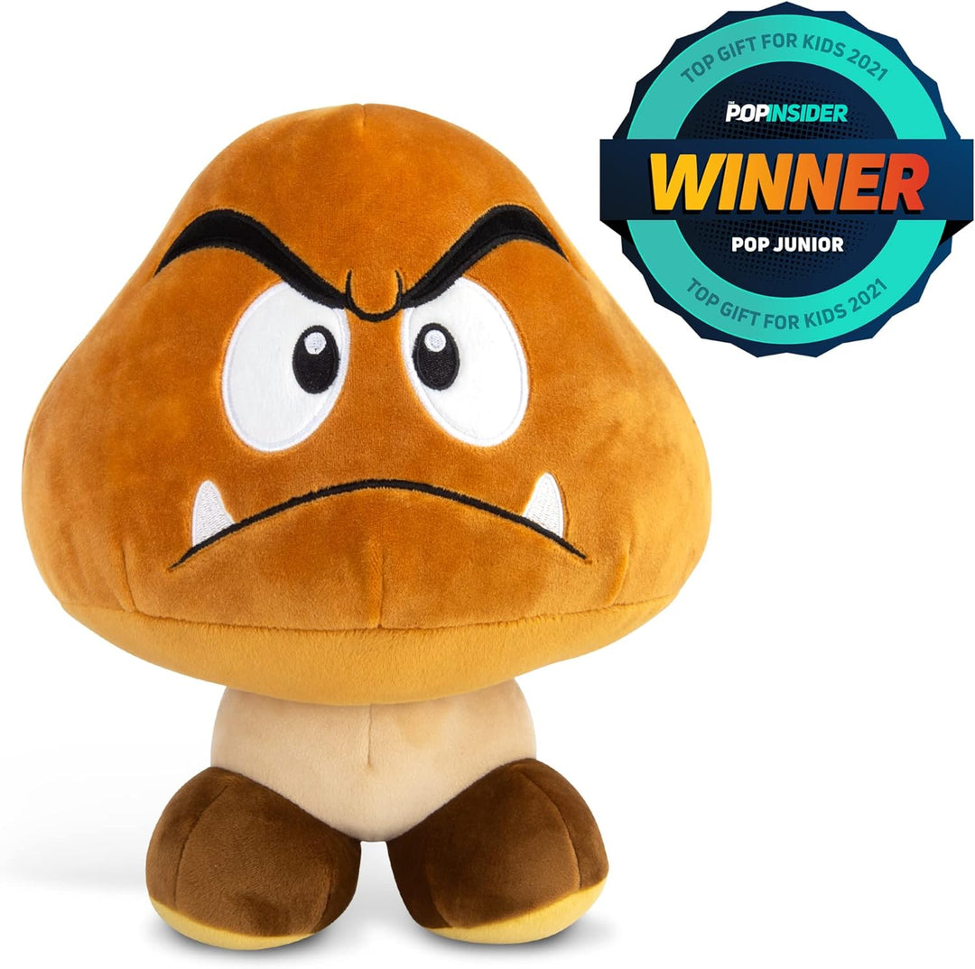 Club Mocchi-Mocchi Super Mario Goomba Plüschfigur, Offiziell Lizenziertes Nintendo Kuscheltier, 38 c