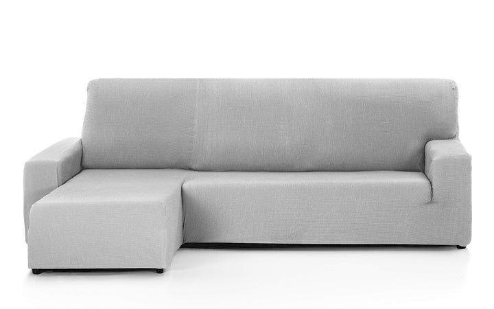 Martina Home -Sofabezug, Grau (Alma), Chaiselongue, kurzes Eckteil Links kurzer linker Arm (Vorderan