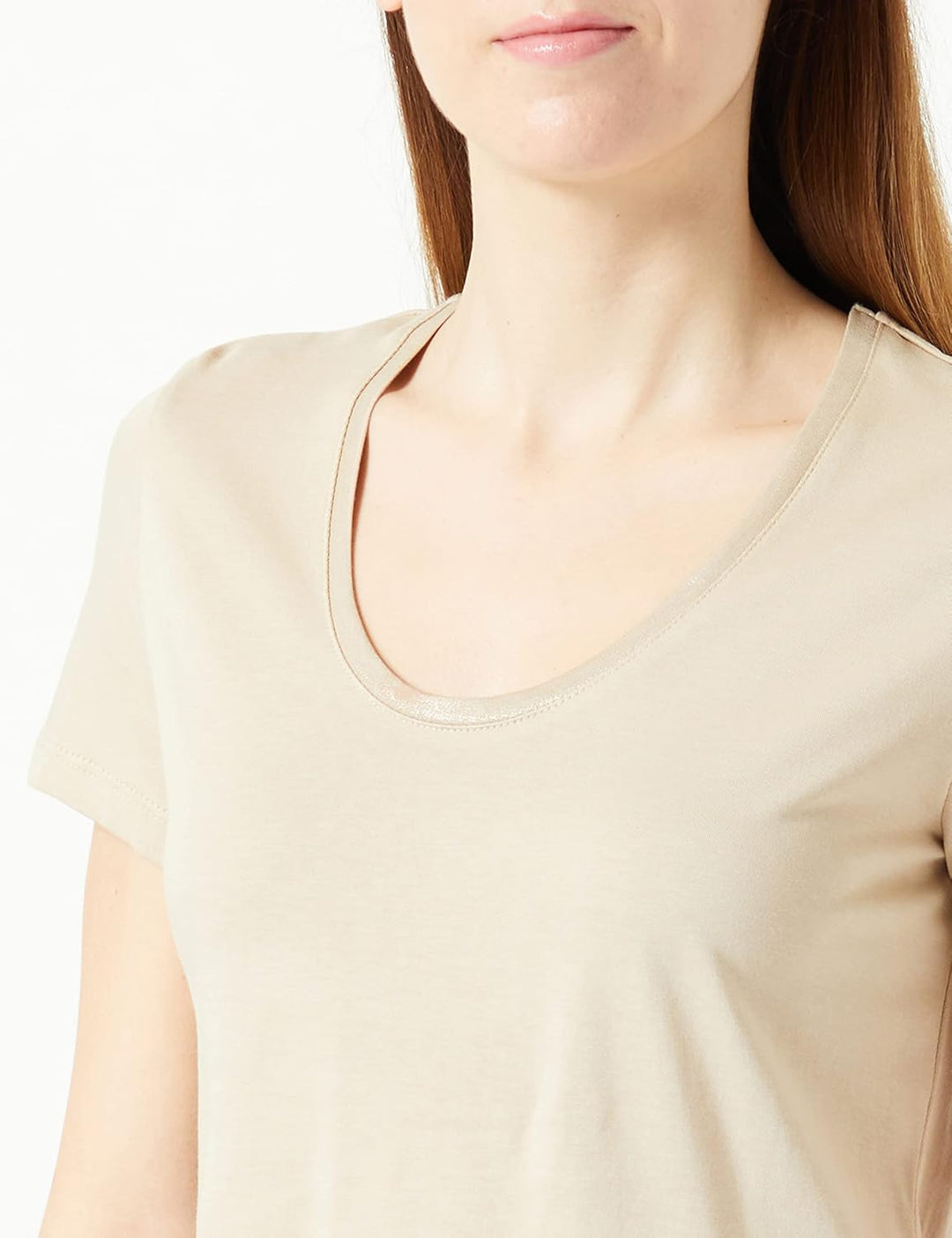 TAIFUN Damen 371372-16231 T-Shirt, Roasted Hazel, 44