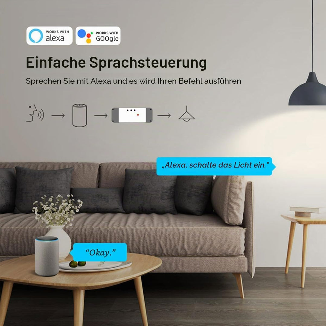 Wifi Elektrischer Linearantriebsregler, 2 Kanäle DC 12 V 24 V Wifi Smart Relaisschalter 2CH 7-32V, 2