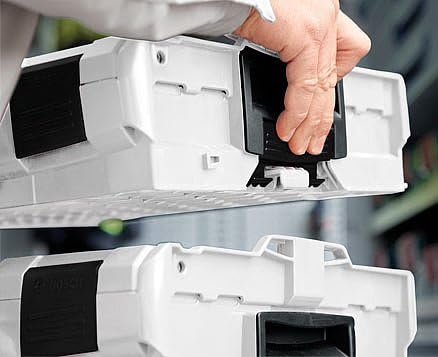 Sortimentskasten Kunststoff klappbar | L BOX 102 anthrazit inkl. Insetboxenset H3 + Deckenpolster |