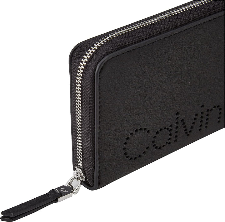 Calvin Klein Damen Set Reisezubehör-Dreifachgefaltete Brieftasche, Ck Black