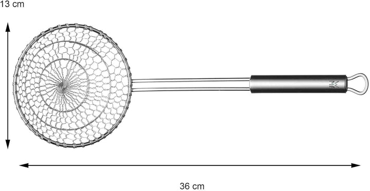 WMF Profi Plus Wok-Abseihlöffel 36 cm, Cromargan Edelstahl teilmattiert, Schaumlöffel, Schöpflöffel,