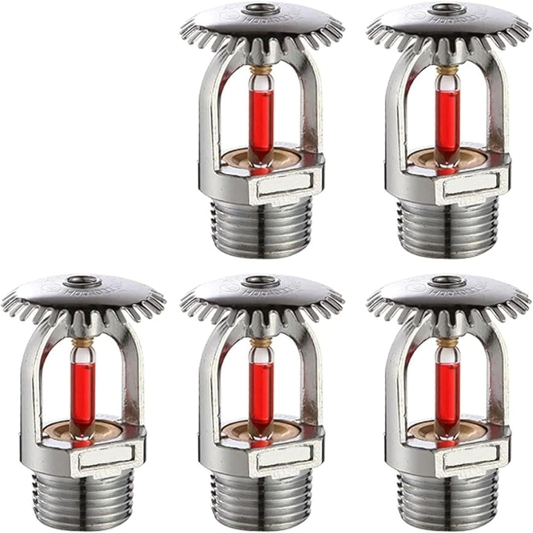 5 Stück 68 ℃/155 ℉ DN20 Upright Type Sprinkler Feuer Sprinklerkopf Feuersprinklerkopf Fire Sprinkler