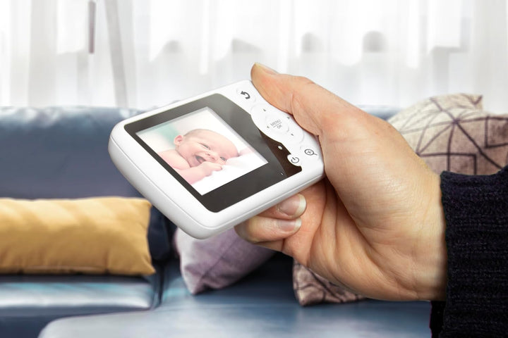 Alecto DVM-64 Funk Kamera Babyphone (100% störungsfrei & privat) mit schwenkbarer video Kamera, Nach