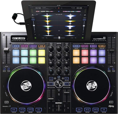 Reloop Beatpad 2 Professioneller 2-Kanal DJ-Controller für Mac, PC, iOS & Android Single, Single