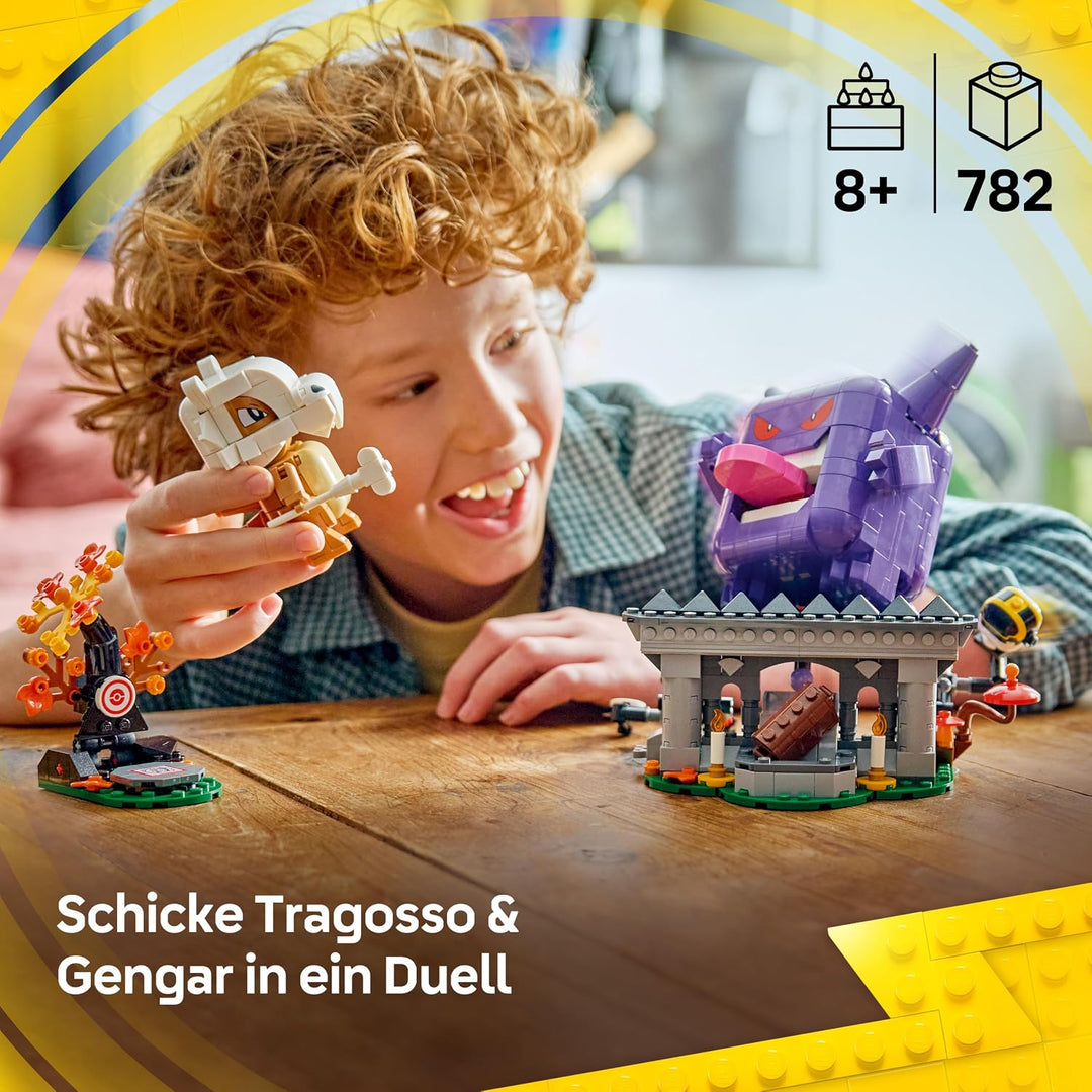 LEGO Pokémon SMART Play: Tragossos und Gengars Gruselduell - kompatibles interaktives Spielset mit 4