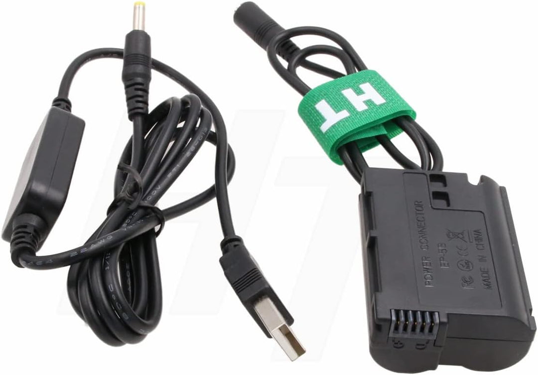 HangTon Power Bank USB 5V auf EP-5B DC Kupplung für Nikon D7000 D7100 D7200 D7500 D500 D610 D750 D80