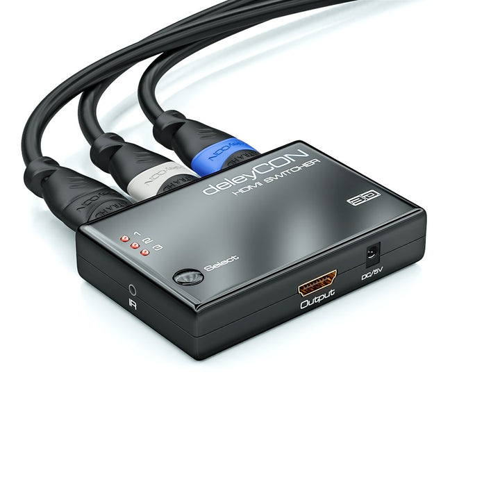 deleyCON HDMI Kabel SET - 3x 1m kompatibel zu HDMI 2.0a/b/1.4a - UHD 4K HDR 3D 1080p 2160p ARC - Hig