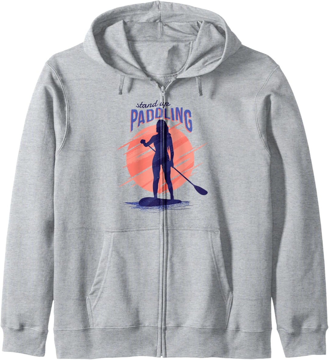 Stand Up Paddle Sonnenuntergang Paddling Geschenk Damen Kapuzenjacke
