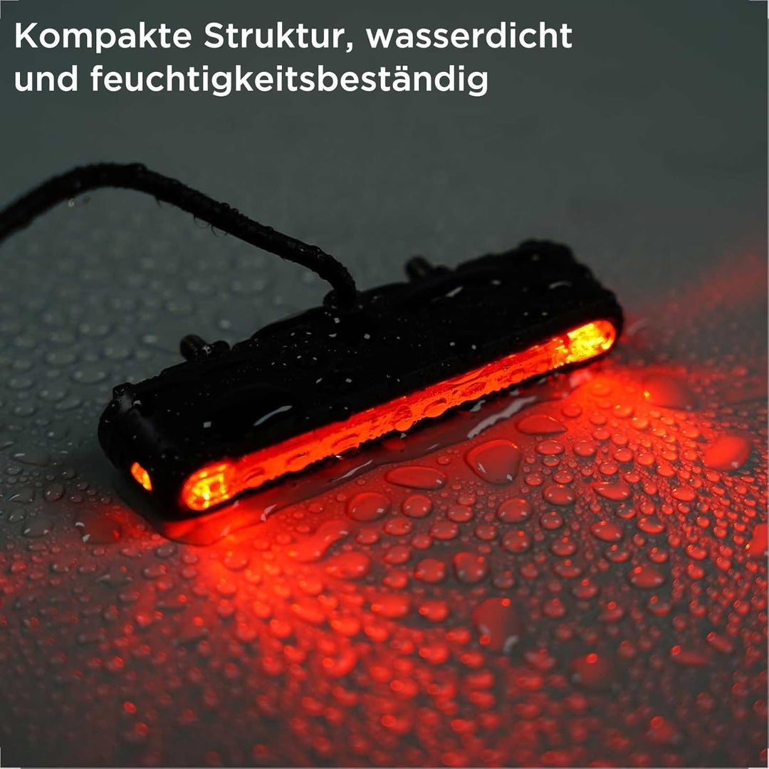 evermotor Motorrad Rücklicht LED, E24 E-geprüft für Motorräder, E-Bike Fahrrad, 6-58V, Rücklicht mit