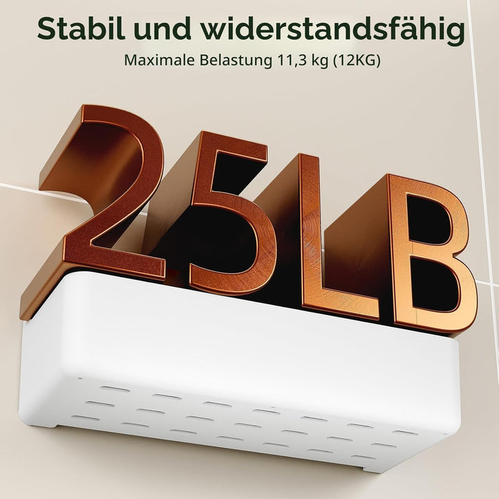 Orimade Duschablage ohne Bohren-Duschregal 5 Stück,Shampoo Halterung für Dusche Grosse Kapazität,Bad