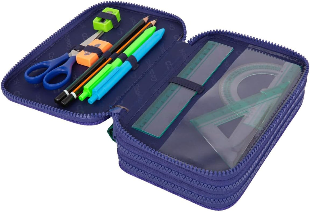 CoolPack XXL Federtasche Federmappe 3-Fach Schulstiftetui, dreifaches Federmäppchen, Federmäppchen f