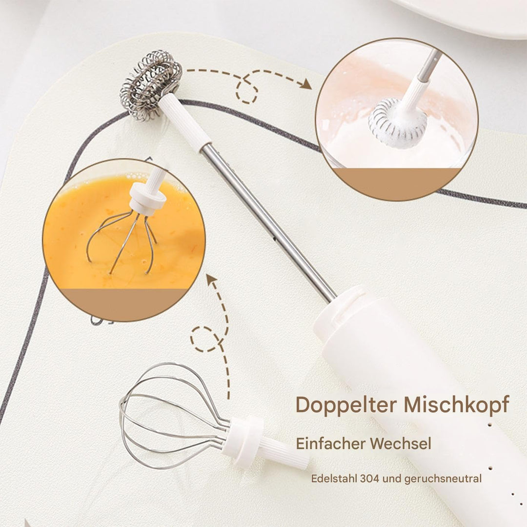 Handheld Milchaufschäumer Für Kaffee,Wiederaufladbarer Rührstab - Kaffeeschäumer | Für Zuhause, Café