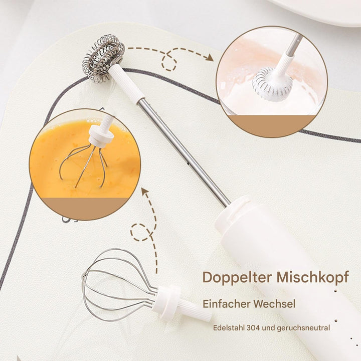Handheld Milchaufschäumer Für Kaffee,Wiederaufladbarer Rührstab - Kaffeeschäumer | Für Zuhause, Café