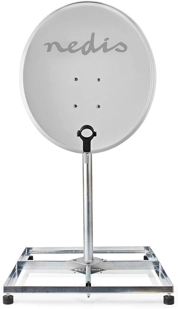 Nedis - Satellit Ständer Balcon - 4 x 30 x 30 cm - Galvanisiertem Stahl - Silver 4 x 30 x 30 cm Silb