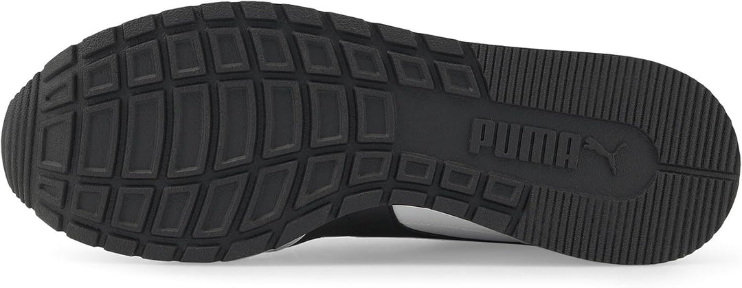 PUMA Unisex St Runner L Low-Top 44.5 EU Puma White Puma Black, 44.5 EU Puma White Puma Black