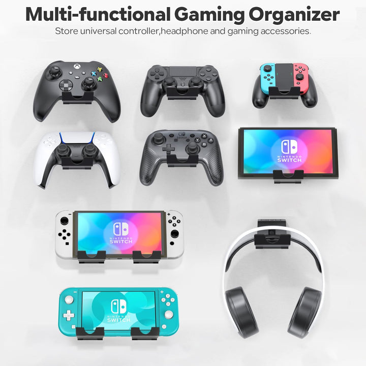 OIVO Controller Wandhalterung, Headset Halterung, Universal Controller Halter für PS3/PS4/PS5/Xbox/P