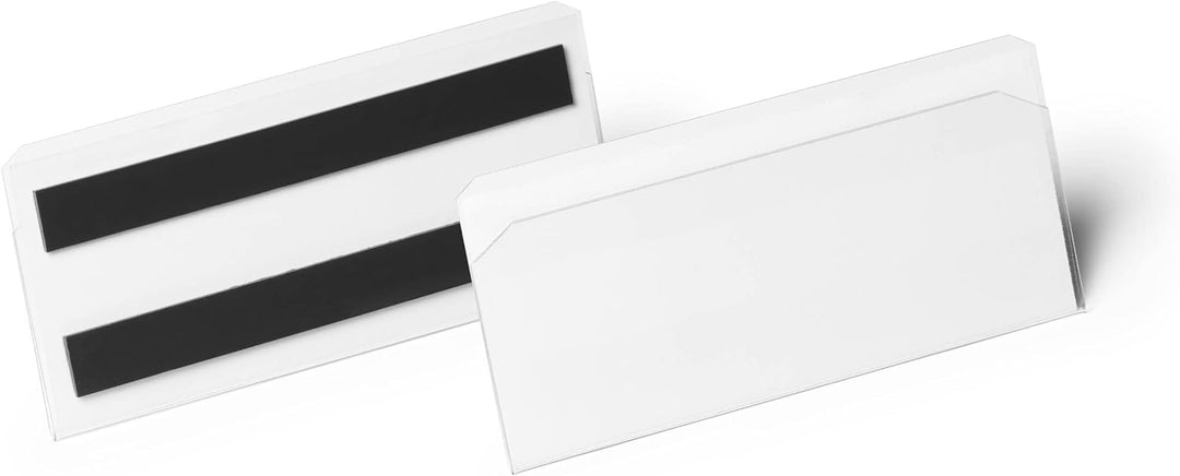 Durable Etikettentasche HARD COVER magnetisch 150x67 mm, Packung à 10 Stück, 119619 150x67 mm magnet