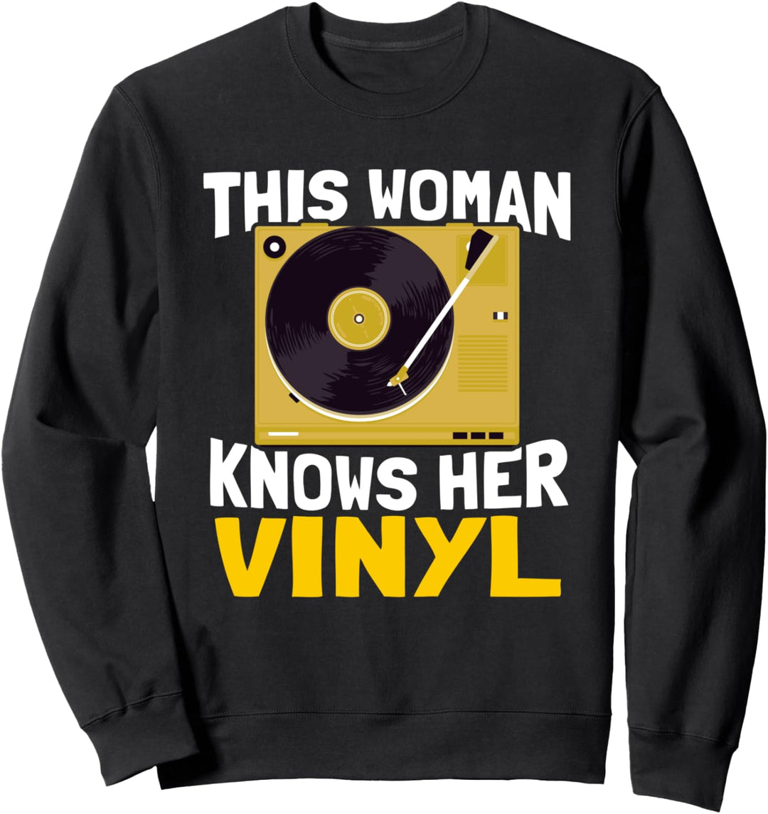 Vinyl LP Schallplatte - Plattensammler Schallplatte Sweatshirt
