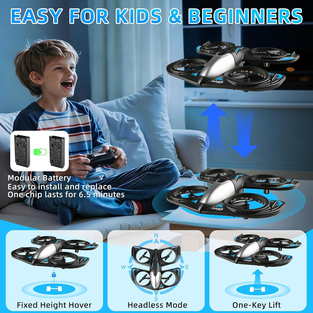 Mini Drohne,Schaumstoff RC Flugzeuge,RC Quadcopter mit LED-Licht, Drohne für Kinder,Quadrocopter mit
