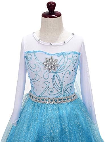 Lito Angels Prinzessin Kleid mit Schleppe und Accessoires für Kinder Mädchen, Kostüm Verkleidung Lan