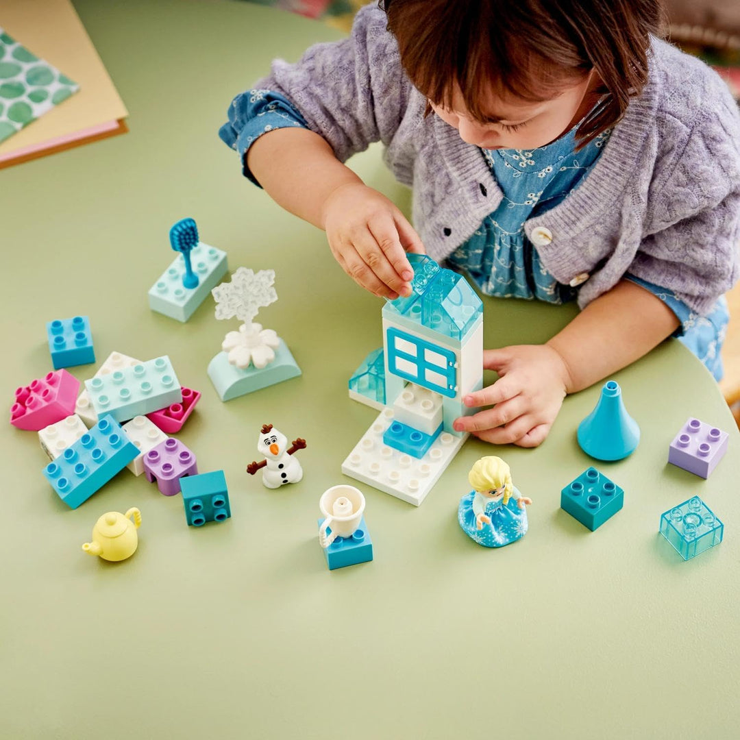 LEGO DUPLO | Disney Frozen Kreativbox mit ELSA und Olaf - Lernspielzeug zur Förderung der Motorik fü